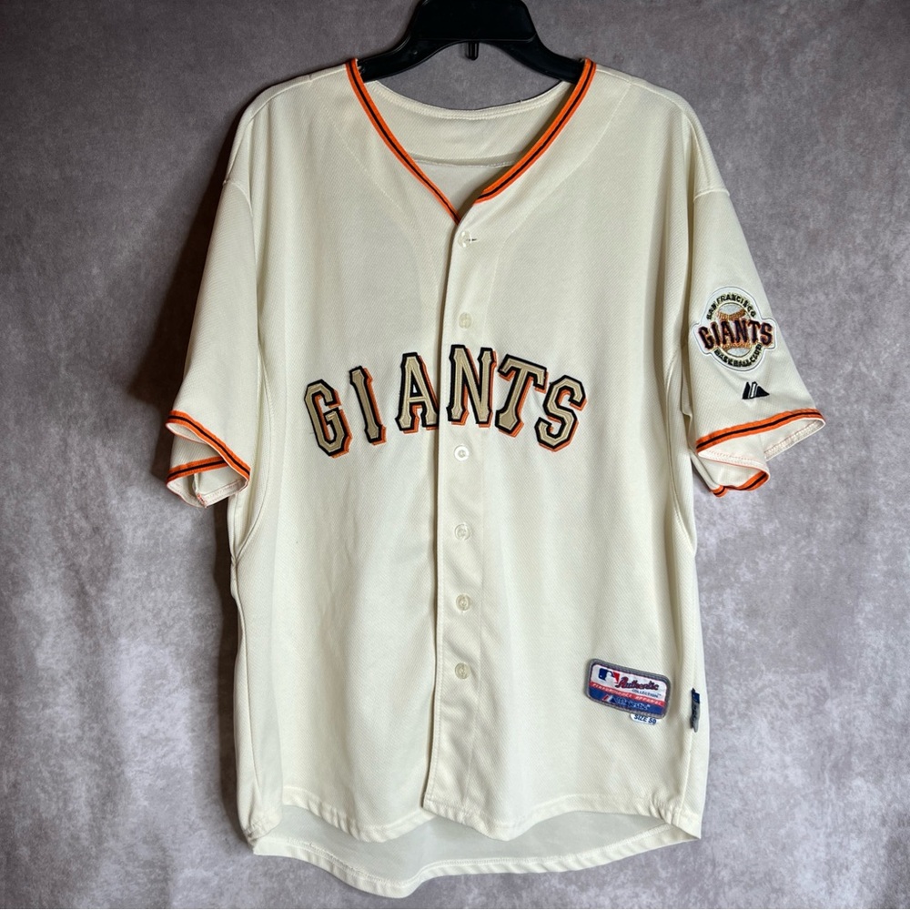 San Francisco Giants Jersey #28 2010 World Series Majestic Size 50 Buster Posey